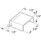 Prime-Line Prime-Line Mill Silver Aluminum 1/2 in. W X 5/8 in. L Spreader Bar 100 pk PL 16770 - alternate 2
